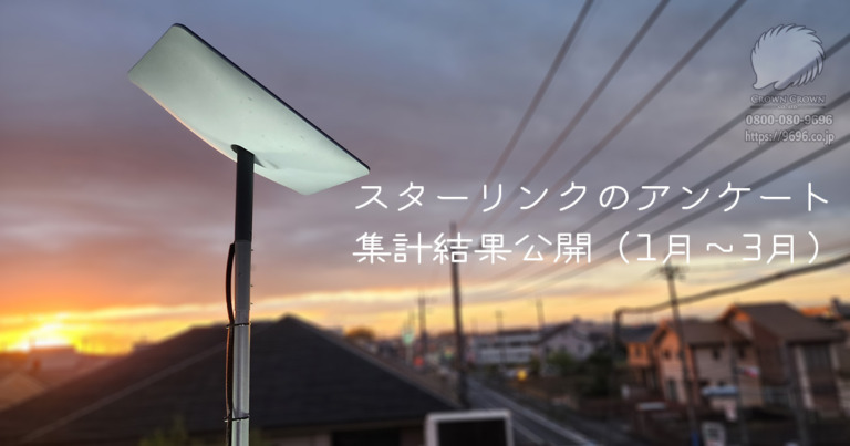 スターリンク取付工事で迷っている方必見！クラウンクラウンのアンケート結果が明らかに
