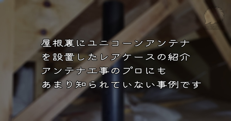 屋根裏にユニコーン、黒い金具でBSのこだわりの工事（越谷市、ポラスの事例・屋根裏360度VR画像あり）