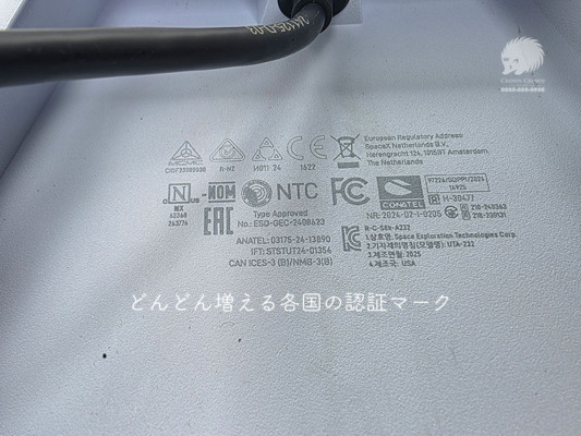 技適マークや各国の認証マーク