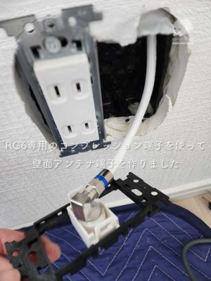 RG6専用のコンプレッション端子