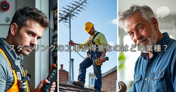 スターリンクの工事が得意なのはどの職種？